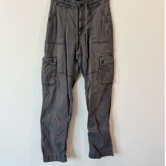 Hollister Womens Ultra High-Rise Dad Y2K Gray Utility Cargo Pants | Sz 8/29 LONG - Picture 2 of 8